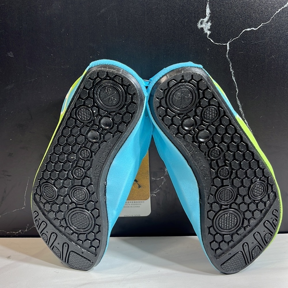 CT Girl’s Water Shoes Light Blue/Lime Green sz 13/1 - Picture 7 of 7